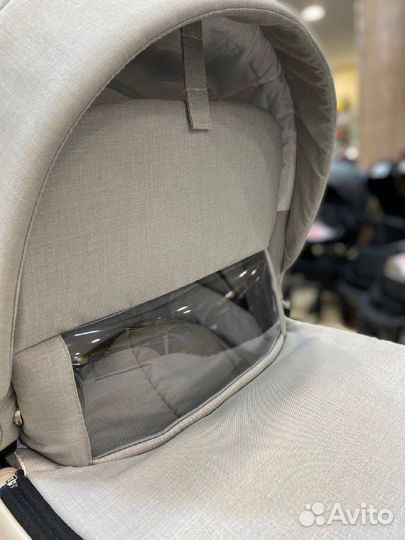 Коляска ideal 2в1 (bexa) бежевый+бежевая кожа