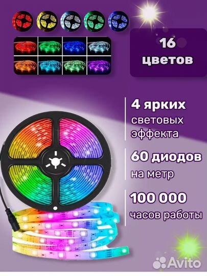 Светодиодная лента rgb новая