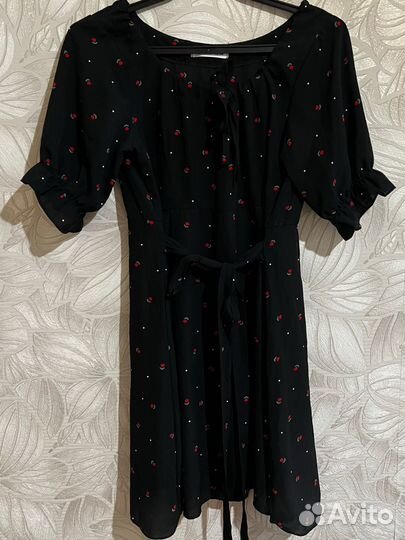 Платье с цветочным принтом