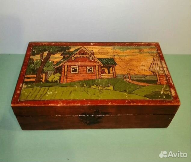 Шкатулка русский стиль Абрамцево 30 е годы