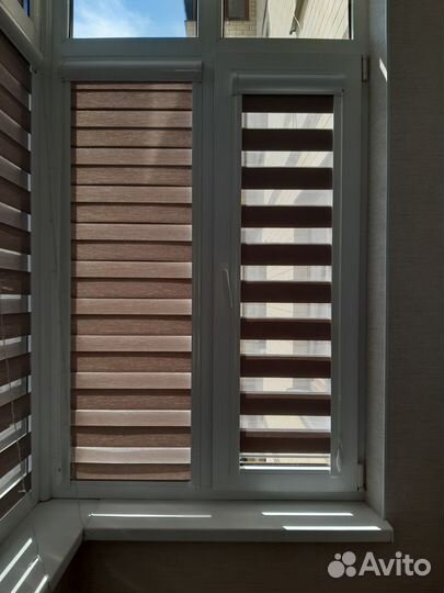 Рулонные шторы день ночь