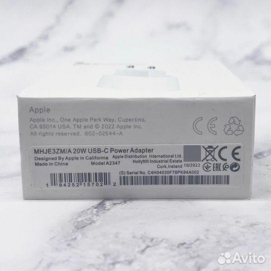 Адаптер apple 20w