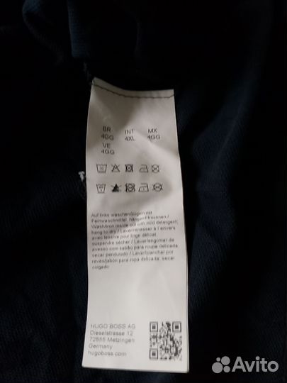 Поло с длинным рукавом boss 4XL