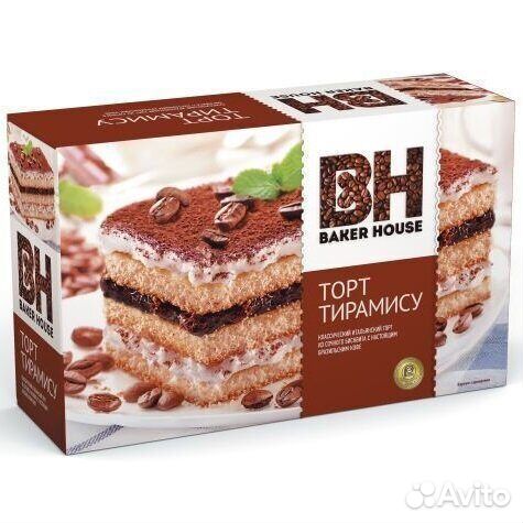 Торт бисквитный Baker House Тирамису 350г