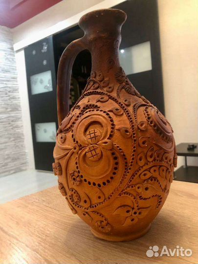 Кувшин красная глина