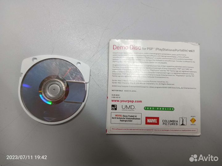 UMD demo disc PSP vol. 1 и vol. 3