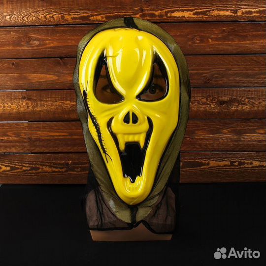 Карнавальная маска 312830 «Крик», с гусеницей