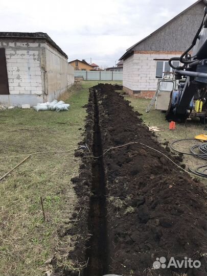 Услуги миниэксковатора