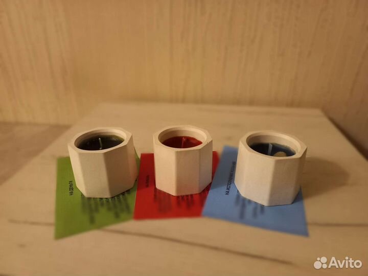 Свечи в кашпо