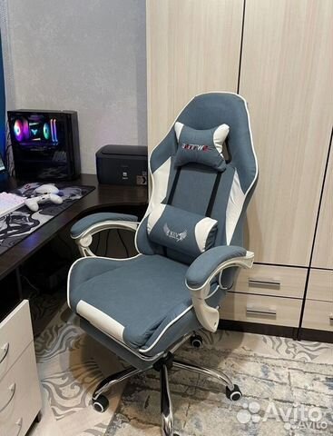 Компьютерное кресло новое геймерское игровое ткань