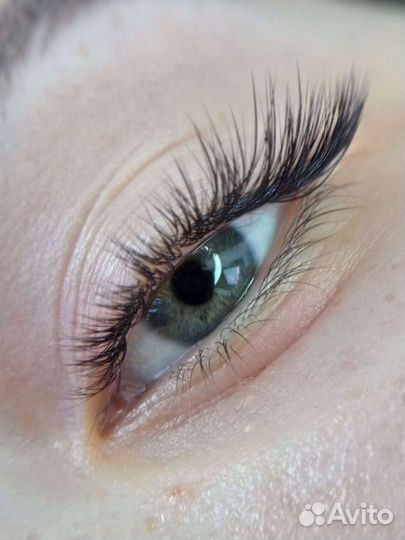 Наращивание ресниц и окрашивание бровей