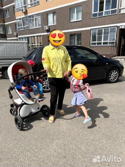 Коляска 2 в 1 adamex экокожа