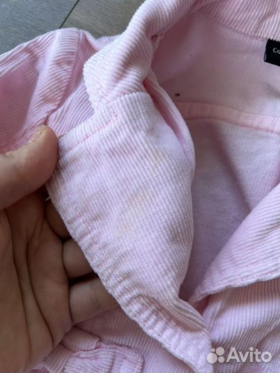 Вельветовая рубашка детская