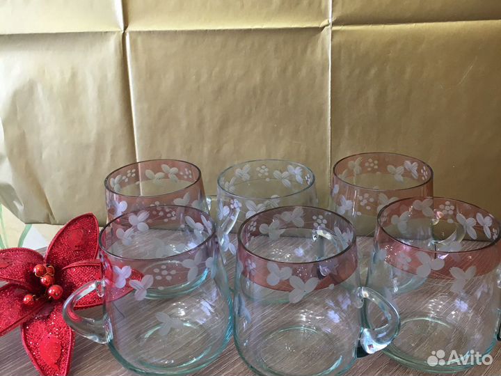 Редкость. Набор кружек. Богемия