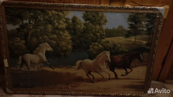 Картина в раме гобелен