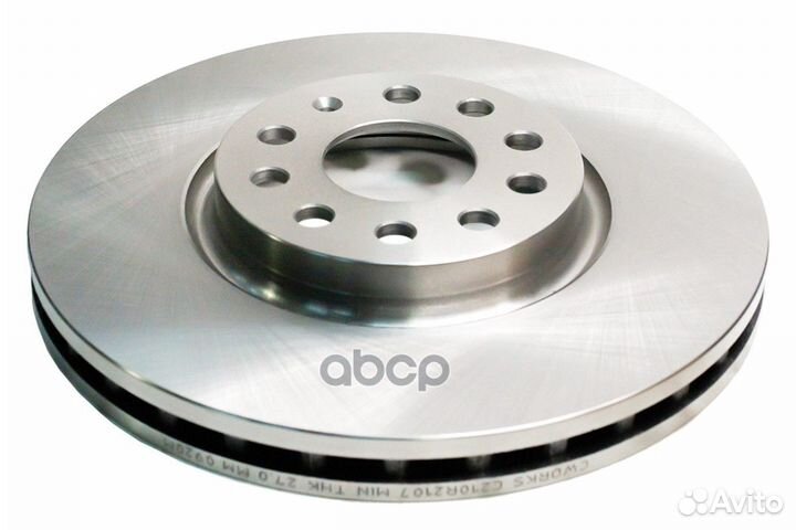 Тормозной диск передний C210R2107 cworks