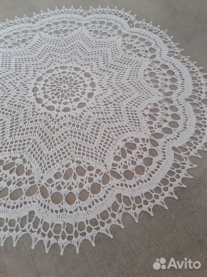 Салфетка вязаная кружево ручная работа