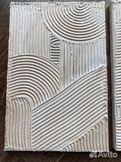 Триптих текстурные интерьерные картины