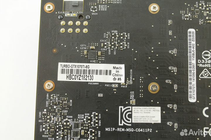 Видеокарта 8 GB GTX 1070 Ti Asus Turbo