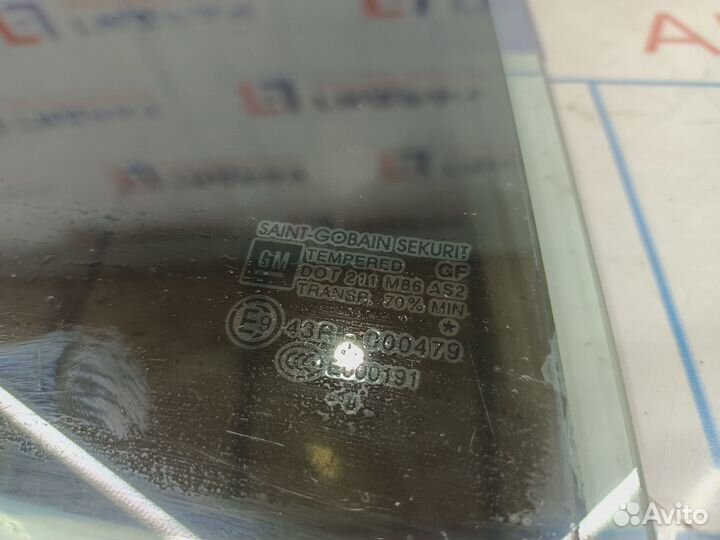 Стекло двери задней правой (форточка) Opel Corsa D