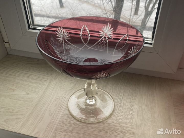 Вазы и фужеры хрусталь СССР