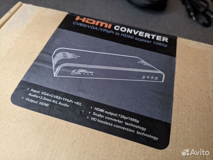 Converter AV VGA to hdmi scaler 1080p