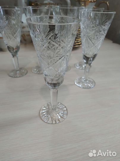 Фужеры хрустальные СССР