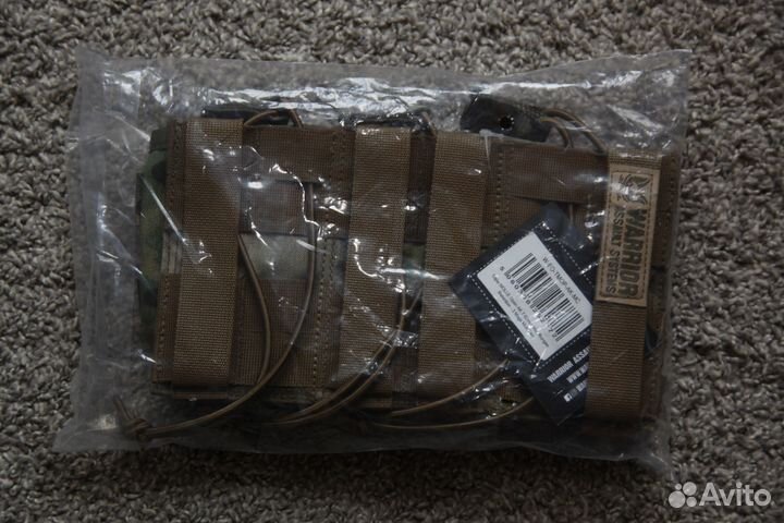 Warrior triple open MAG pouch AK47/74 multicam