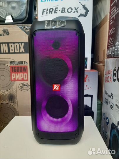 Портативная колонка X-MAX SuperFlame с микрофоном