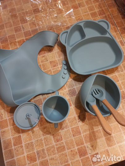 Силиконовая посуда для малышей