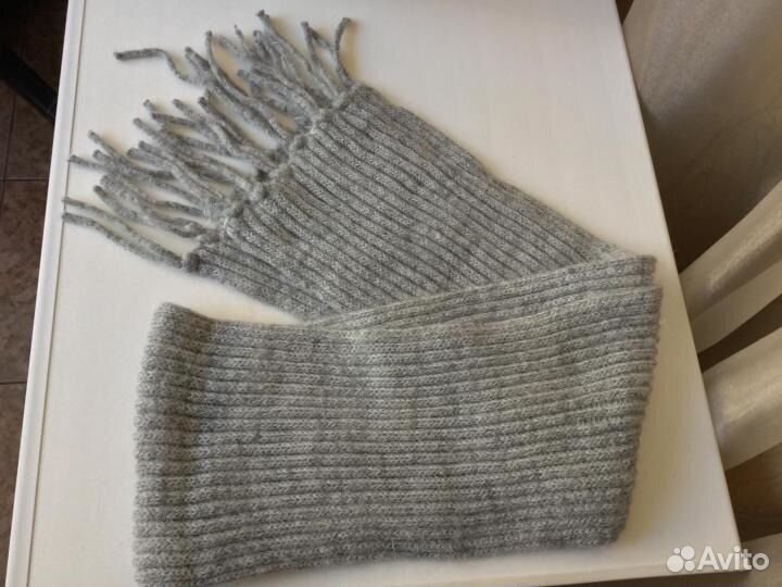 Комплект Вязаный Шапка И Шарф 55-56 см