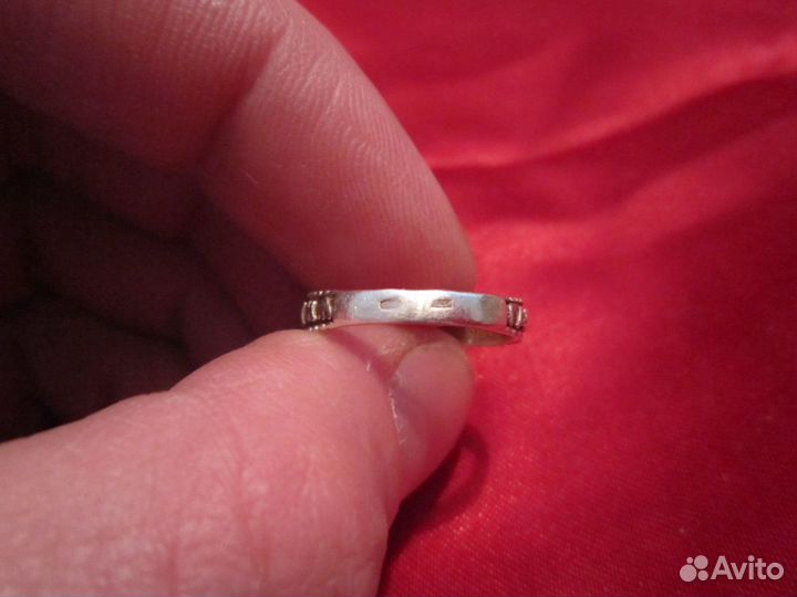 Кольцо серебро