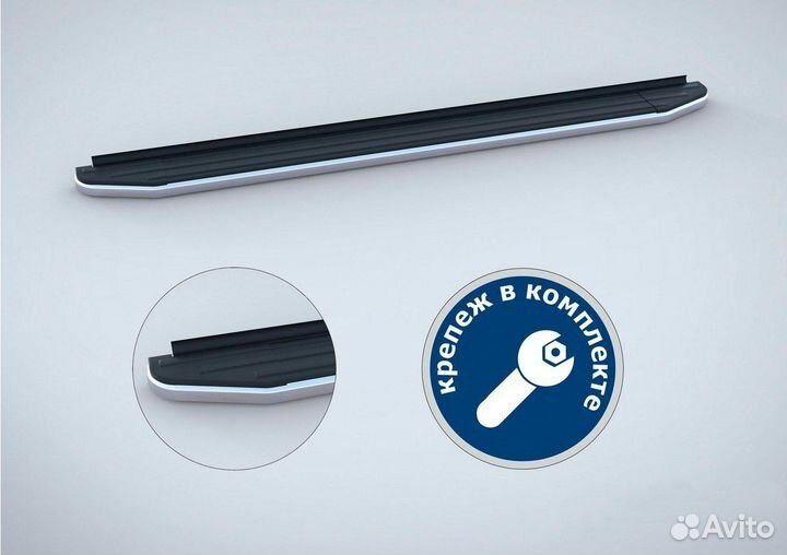 Пороги-подножки (комплект) rival A180ALP28051