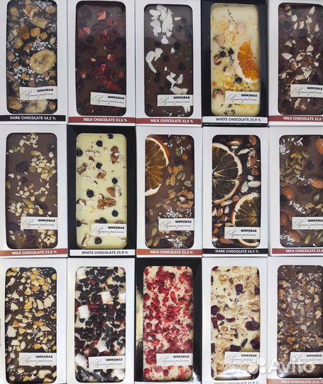 Упаковка для плиток шоколада