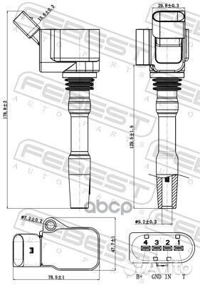 Катушка зажигания 23640-005 23640005 Febest