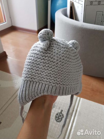 Шапка для мальчика зимняя 42-44