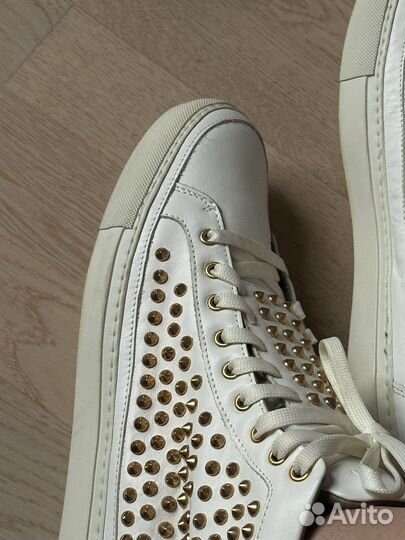 Белые кроссовки Giacomorelli made in Itali