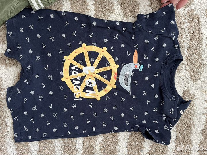 Вещи пакетом для мальчика 6-9 месяцев 1000