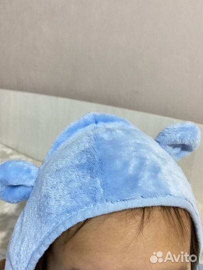 Теплый плюшевый комбинезон 80р