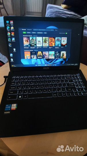 Ноутбук MSI Core i5-12 Gen Почти новый