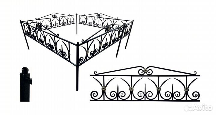 Ограды на кладбище