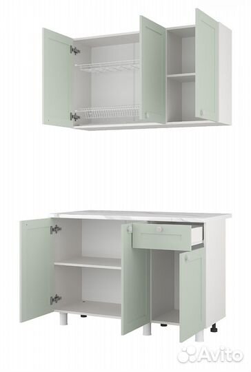 Кухонный гарнитур новый 1,2м с рамкой