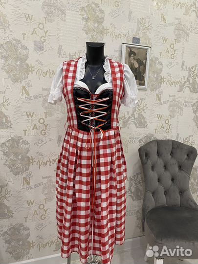 Винтажный баварский сарафан 46-48р