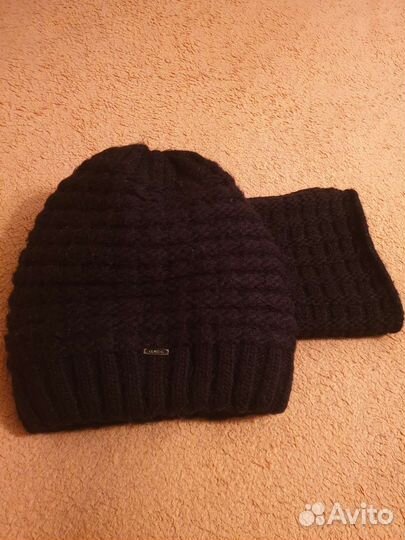 Комплект шапка и снуд женский