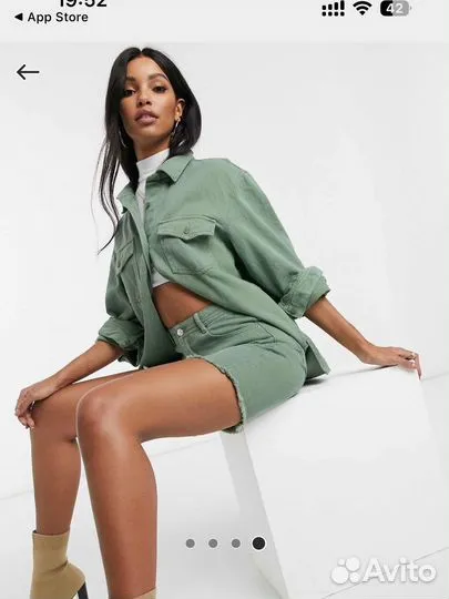 ASOS комплект Джинсовая рубашка + шорты missguided