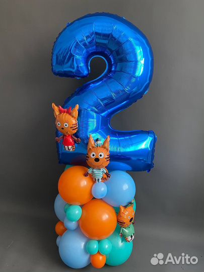 Воздушные шарики Три Кота