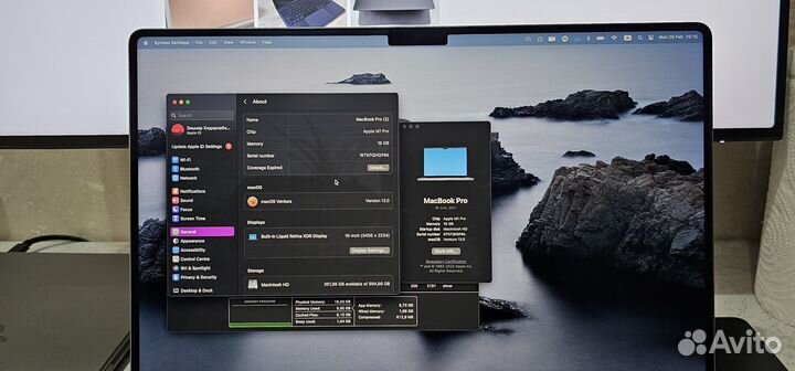 Macbook pro 16 m1 pro 16gb 1tb 2021