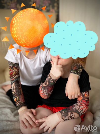 Тату рукава детские 1 пара (2 штуки)