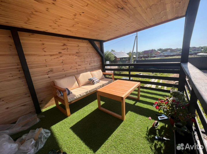 Скамья на терассу (+подушки)