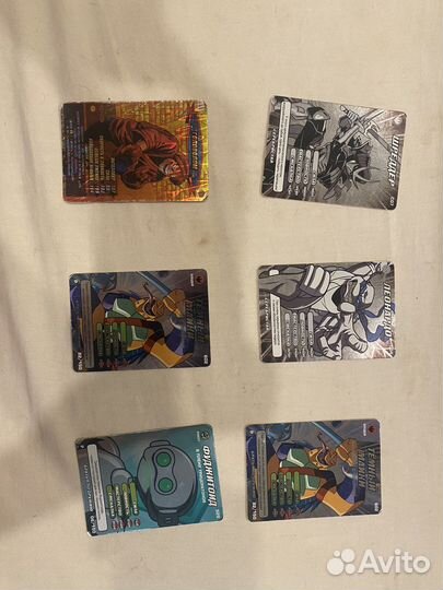 Карточки черепашки ниндзя (редкие и серебро)